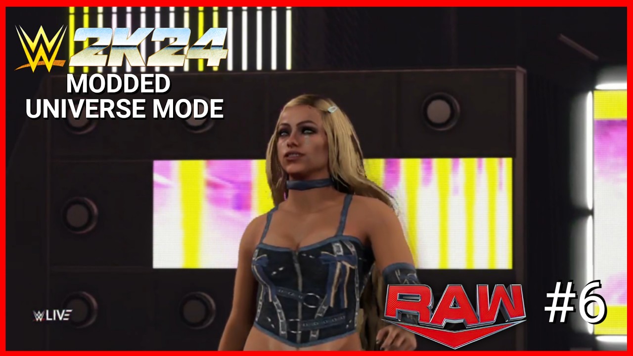 WWE 2K24 Modded Universe Mode RAW #6