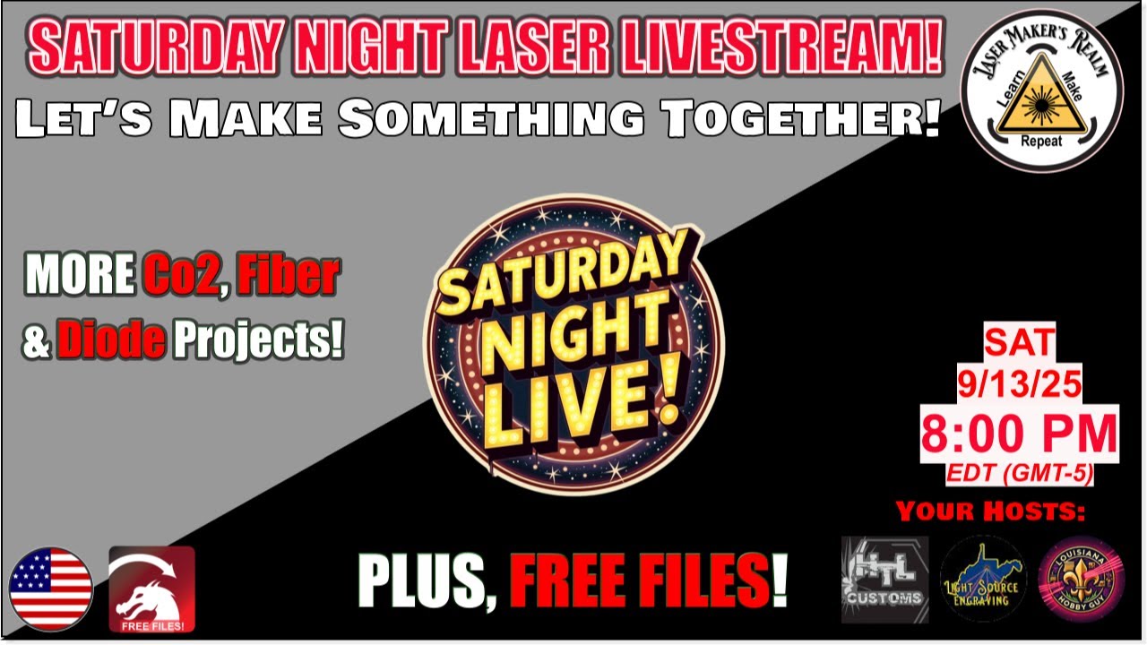 9-13-25 Saturday Night Laser Livestream!