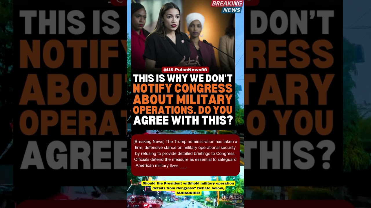 🤫 Trump Administration Withholds Military Details From Congress! #Shorts #USNews #USPolitics