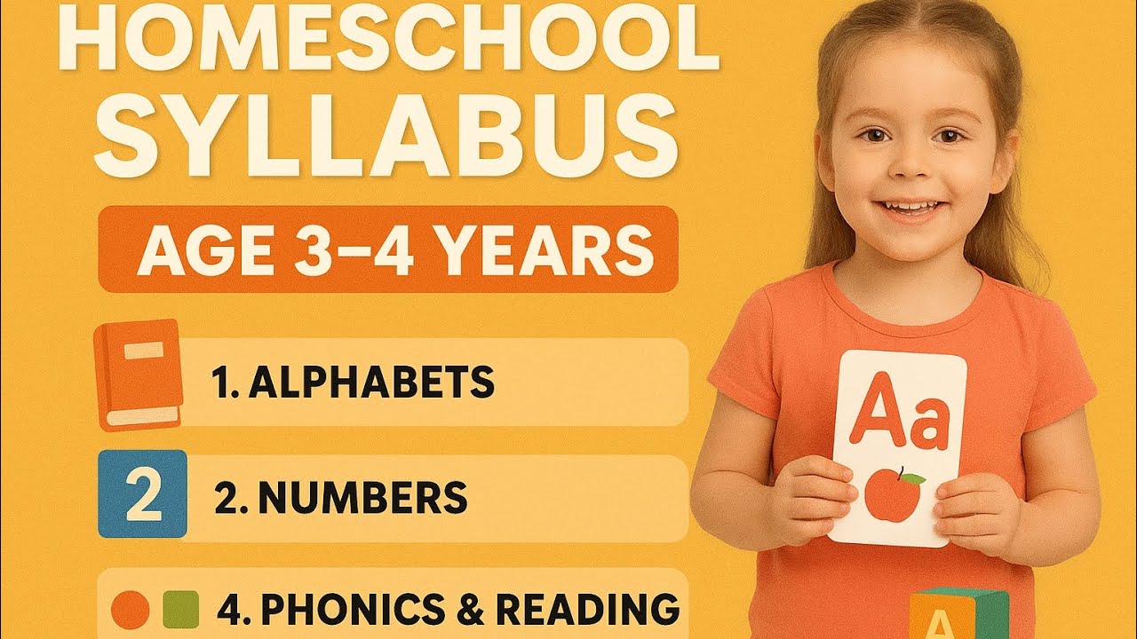 Homeschool Syllabus | Age 3–4 Years | Homeschooling Pakistan