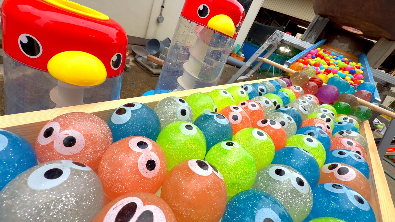 Marble Run⭐Transparent Pipe + Rain Gutter Special Rotating Course