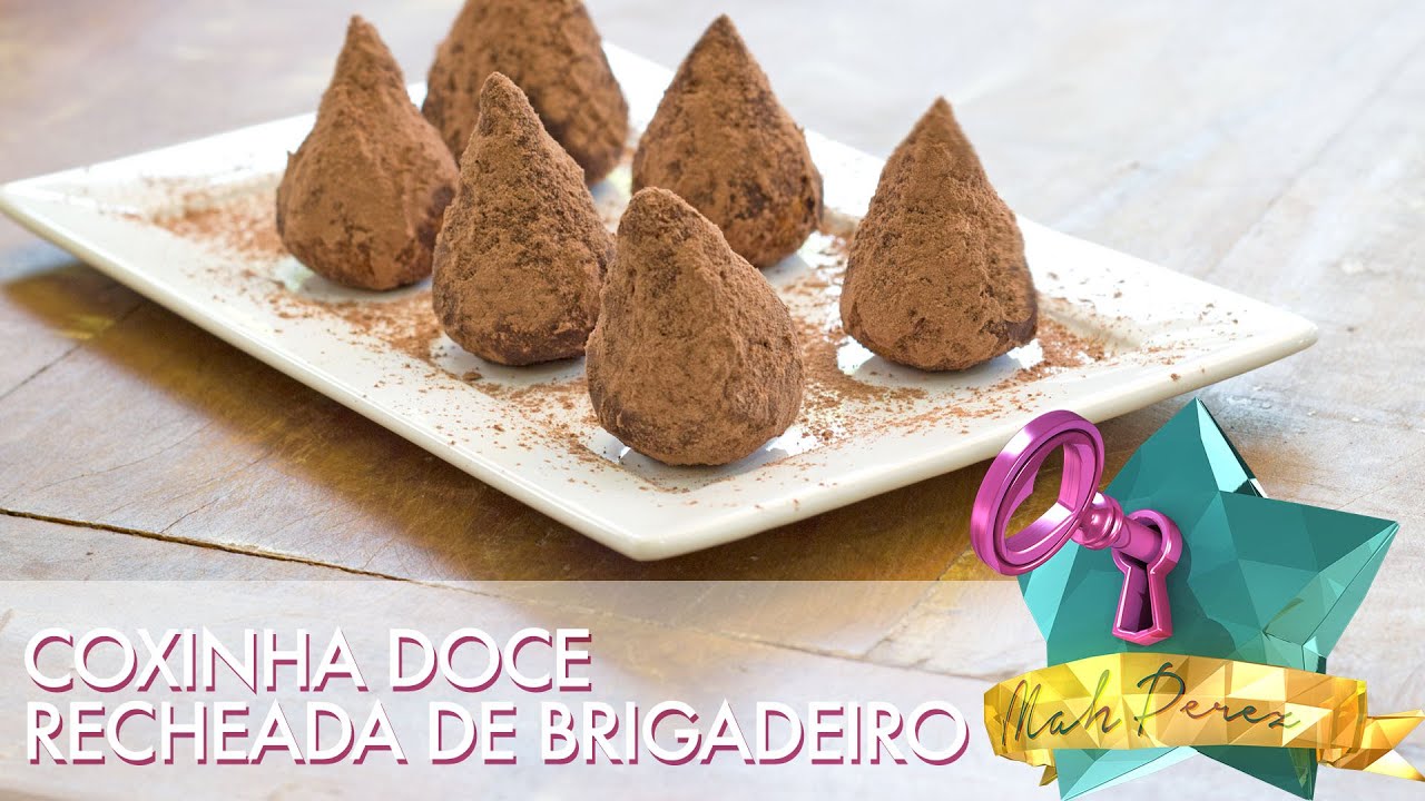 Como fazer Coxinha doce recheada com brigadeiro! - Segredinhos #89