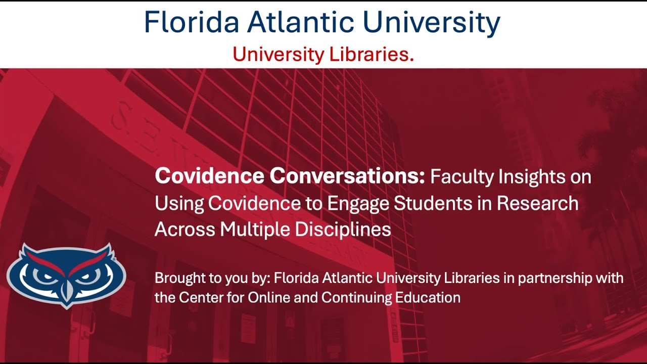 Covidence Conversations: Faculty insights on using Covidence to engage students in research