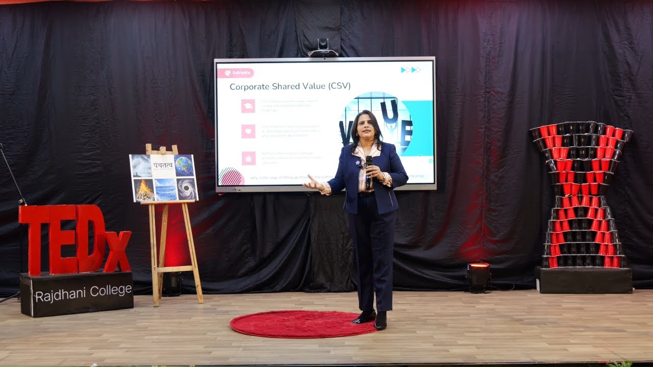 Giving at every stage of life  | Subhadra Kunduri | TEDxRajdhani College