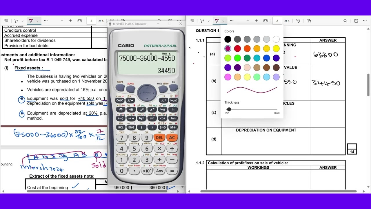 Correct Net After tax, Fixed asset & Balance Sheet, Revision Part 1 with The Accounting Guru