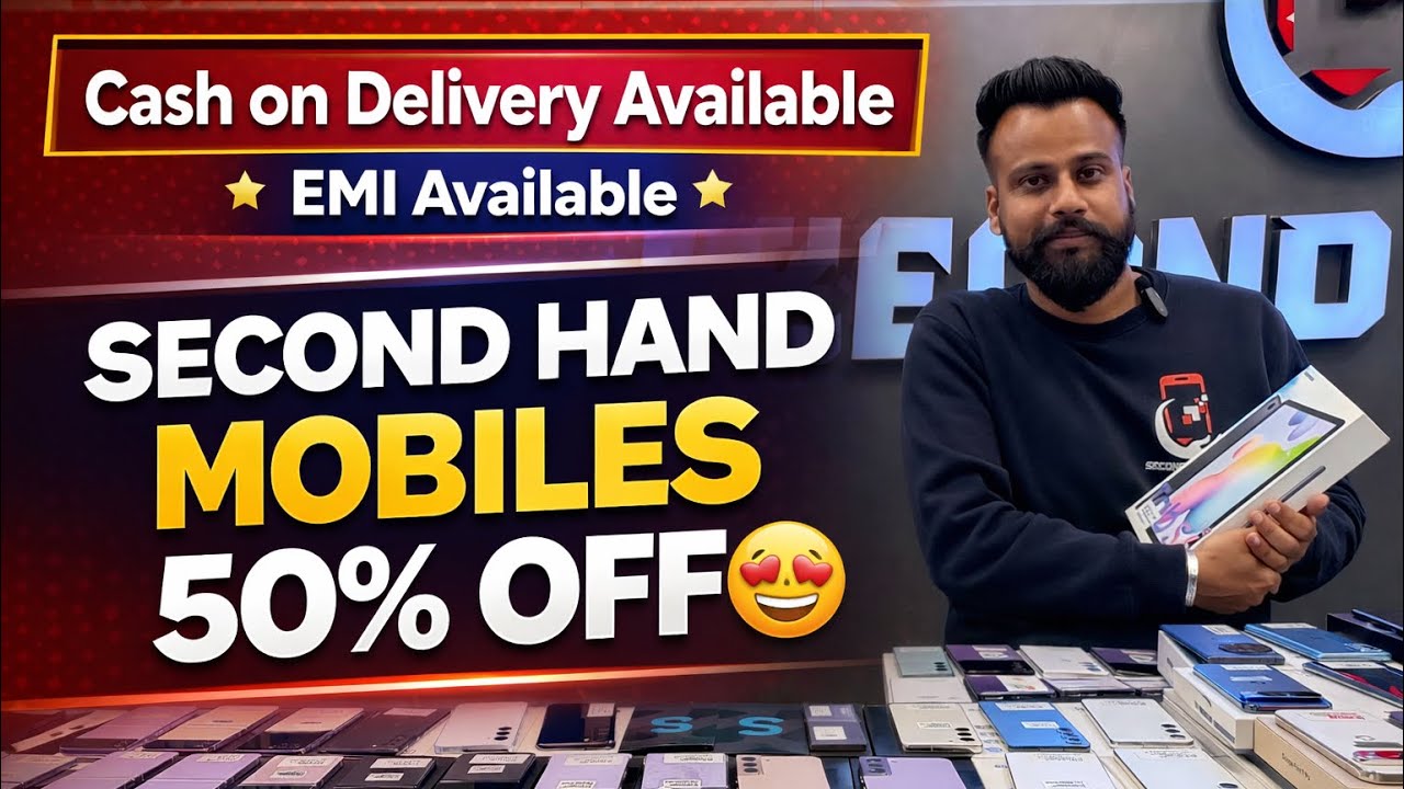 &ldquo;Delhi Second Hand Mobile Market 😱 iPhone & Android @ 50% OFF | Cash on Delivery #usedmobiledelhi