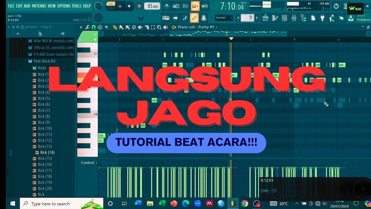 Tutorial/Beat Acara  mudah dimengerti - Terbaru 2024 versi om ugix