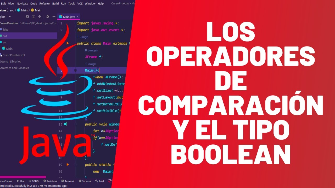 Los OPERADORES de COMPARACIÓN y el tipo BOOLEAN - MASTER EN JAVA - #7