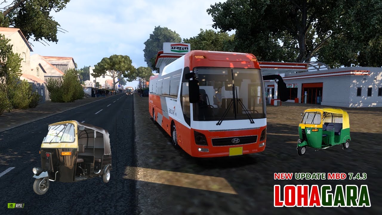Lohagara Bus Job in New MBD 7.4.3 | ETS2 v1.50.1.0s | Ultra | Euro Truck Simulator 2 (No Commentary)