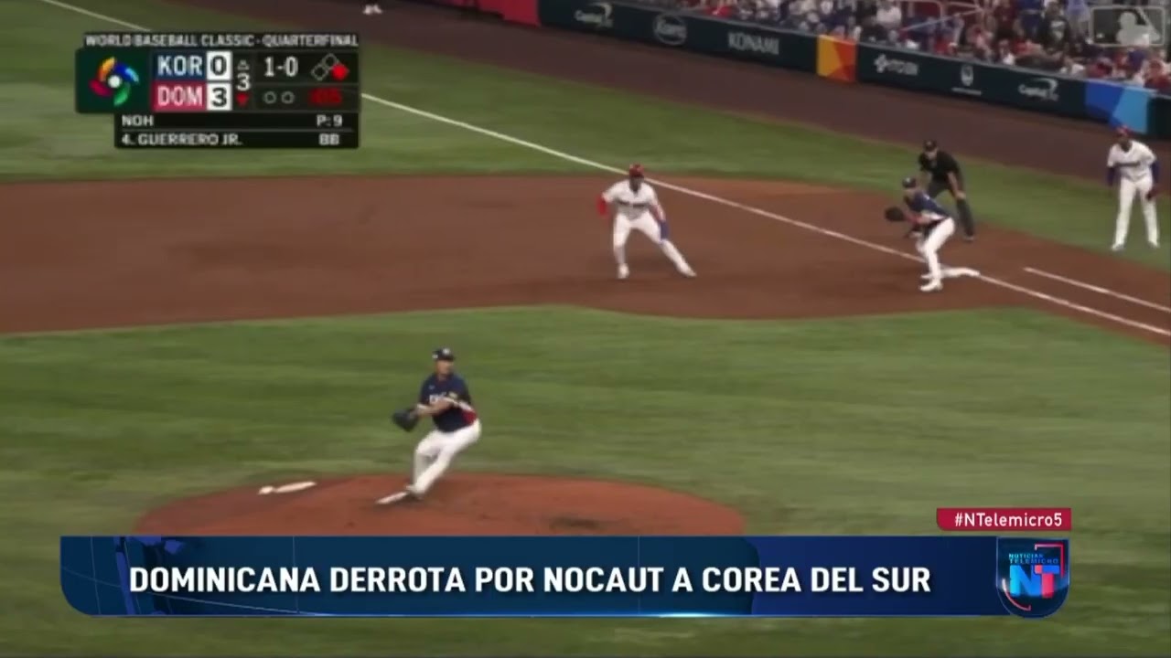 Dominicana derrota por nocaut a Corea de Sur en Clásico Mundial