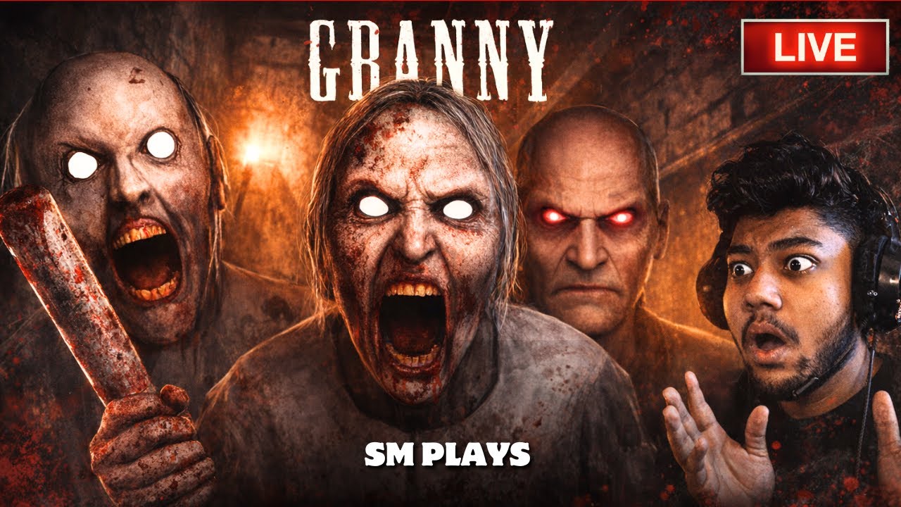 SM PLAYS Granny Escape Live #1 – #granny #shortsfeed #shorts #shortslive #horrorgame #SMPLAYS