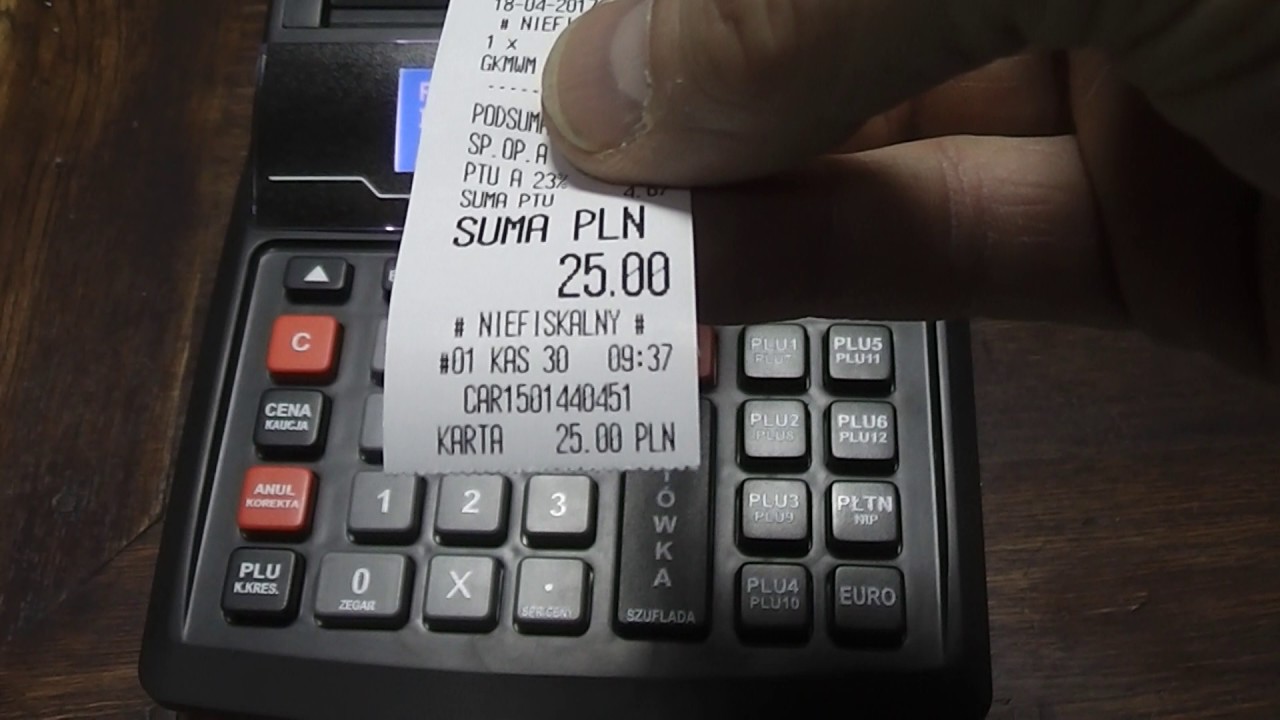 Kasy fiskalne szkolenie - Datecs Semi Plus płatność kartą