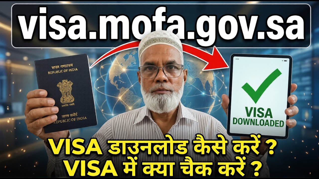 Hajj 2026: VISA डाउनलोड कैसे करें ? Visa में क्या चैक करें ? | Talib Subhani | AMU | HCOI