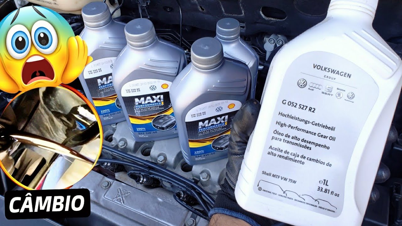 Troca do óleo MOTOR E CÂMBIO Motor Vw Ea111 Fox Spacefox Saveiro Gol Voyage Polo Golf