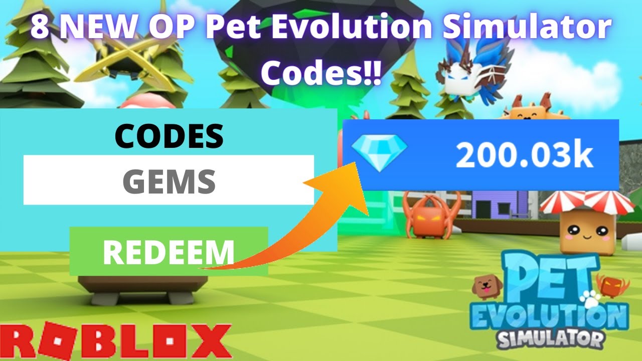 ALL 8 NEW OP CODES in Roblox Pet Evolution Simulator!!