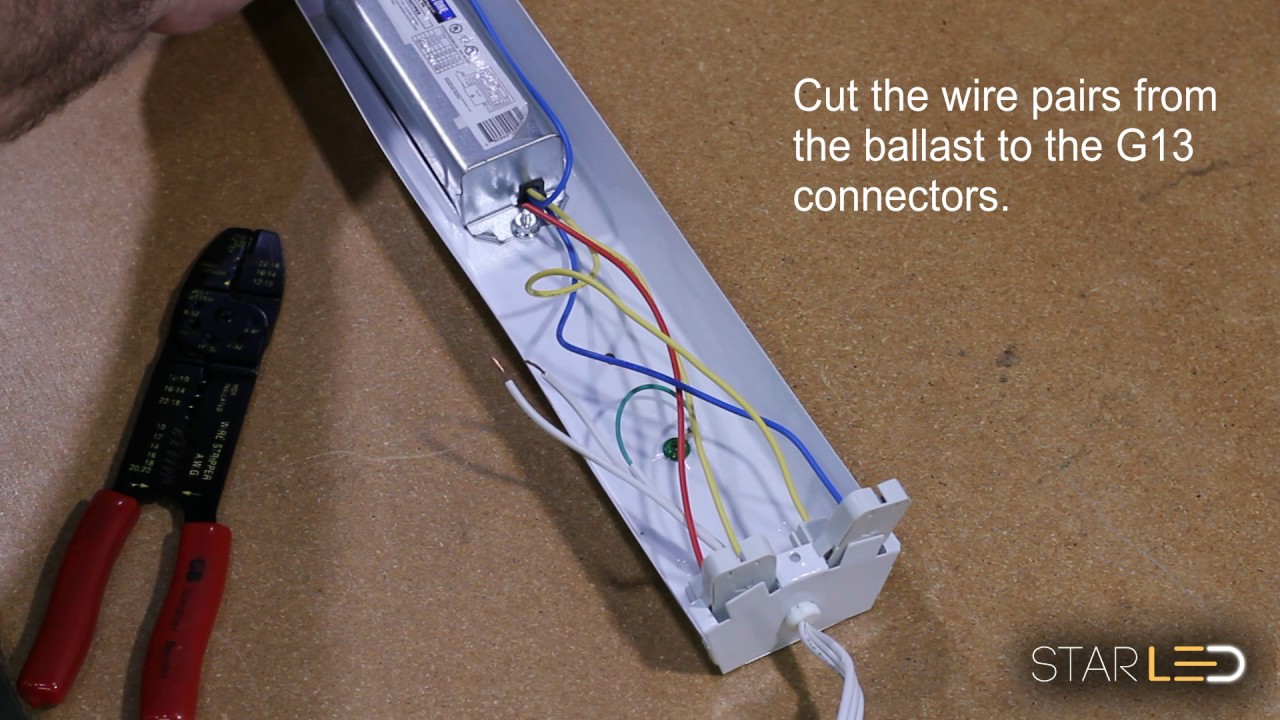 StarLED HD T8 / T12 Ballast Bypass Instruction for LED G13 Bi-Pin Tube Light