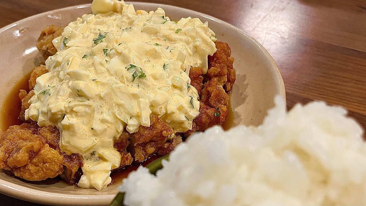【シンプルにデカいチキン南蛮】自家製タルタルソースを仕込めと命令された、妻のしもべ。