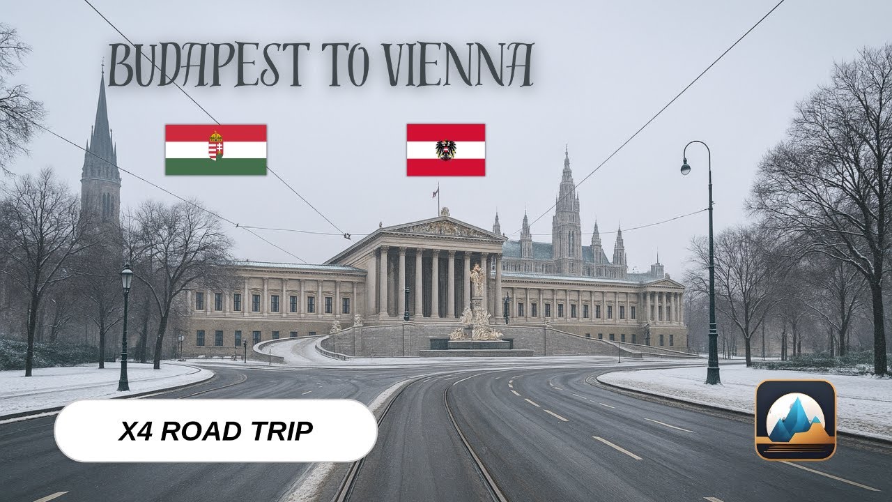 Budapest to Vienna - A Time Lapse Christmas Time Drive