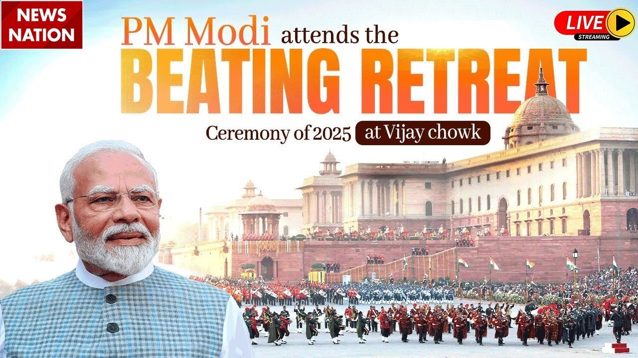 PM Modi Live | Beating Retreat Ceremony 2025 LIVE | Vijay Chowk, New Delhi