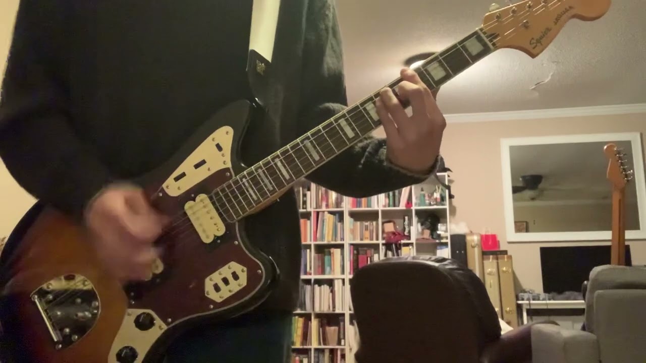 Nirvana Drain You test with Kurt Cobain Squier CV Jaguar