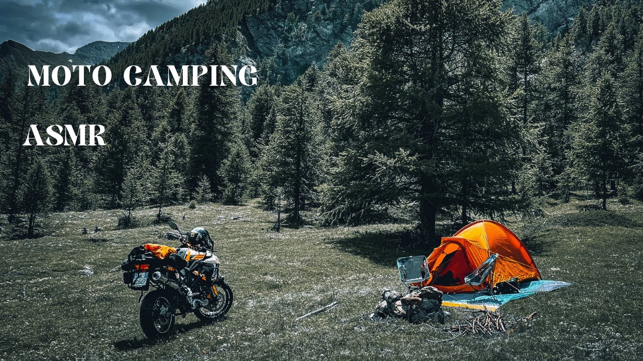 Moto camping asmr italy🏍️🏕️