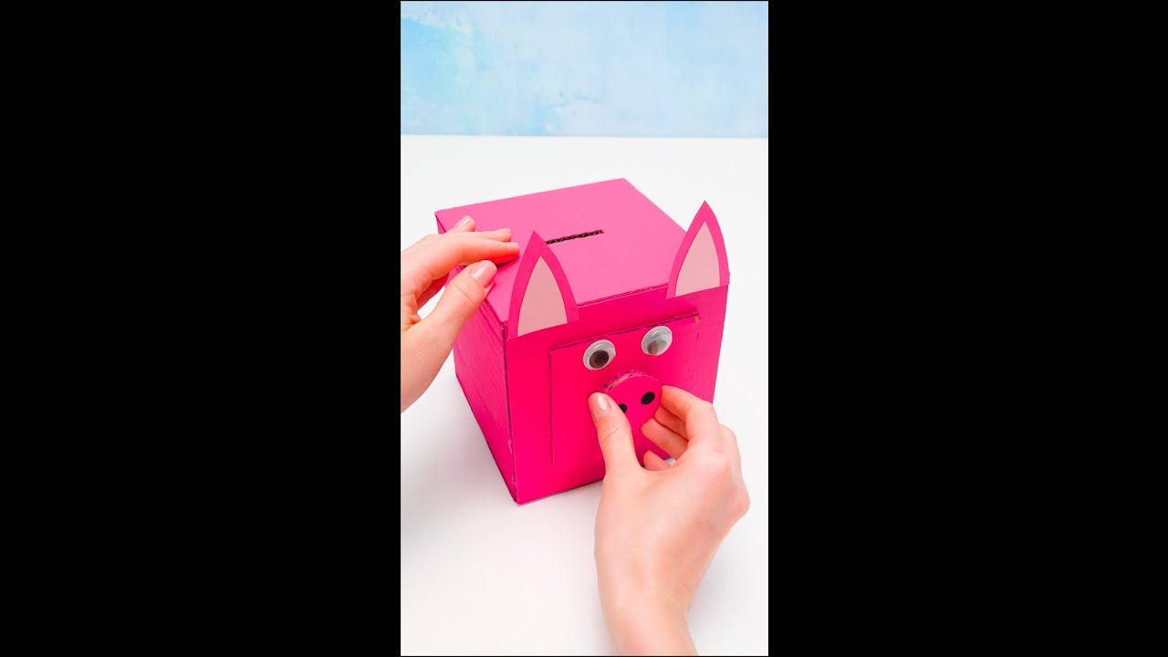 Salvando Alcanc&iacute;a De Cart&oacute;n #papel #manualidades