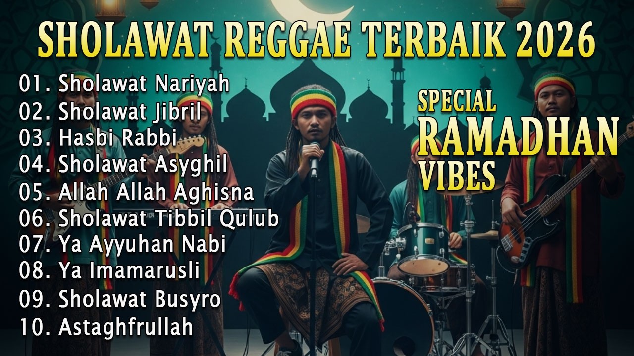Sholawat Nabi Versi Reggae 2026 🌿 Kumpulan Sholawat Merdu Nonstop Bikin Damai