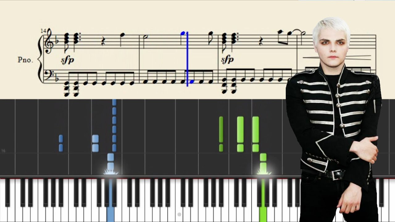 My Chemical Romance - Famous Last Words - Piano Tutorial + SHEETS