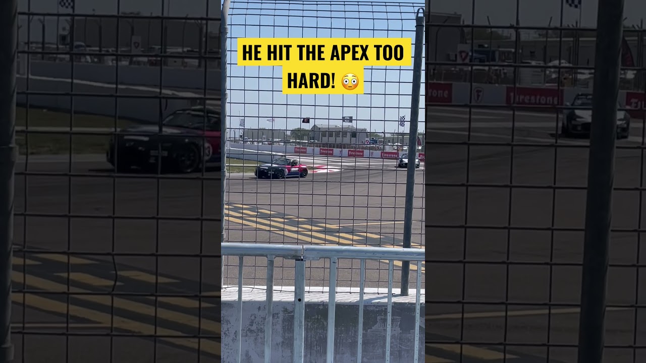HE HIT THE APEX TOO HARD! 😳 #shmittysgarage #racing #apex #cornering #handling #exhaust #mx5 #miata