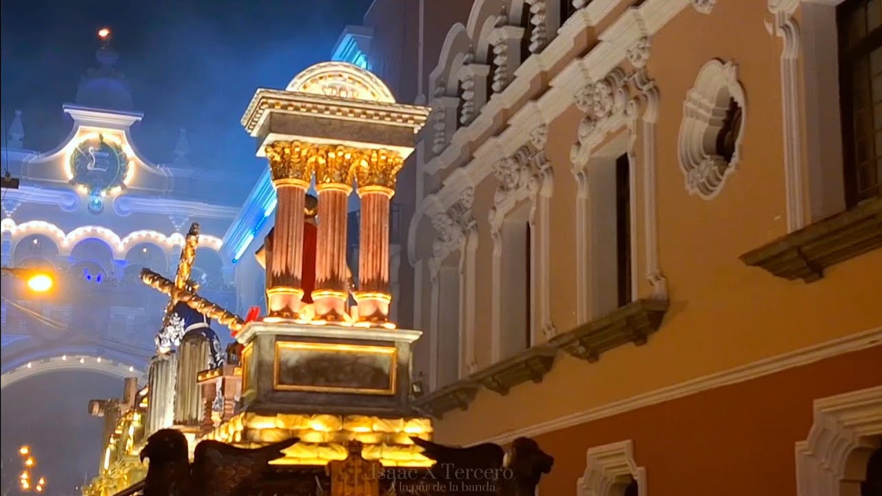 ♱ EL DUELO DE LA PATRIA ♱ Solemne paso de Jesús de la Justicia por Arco de Correos ~ Cuaresma 2024