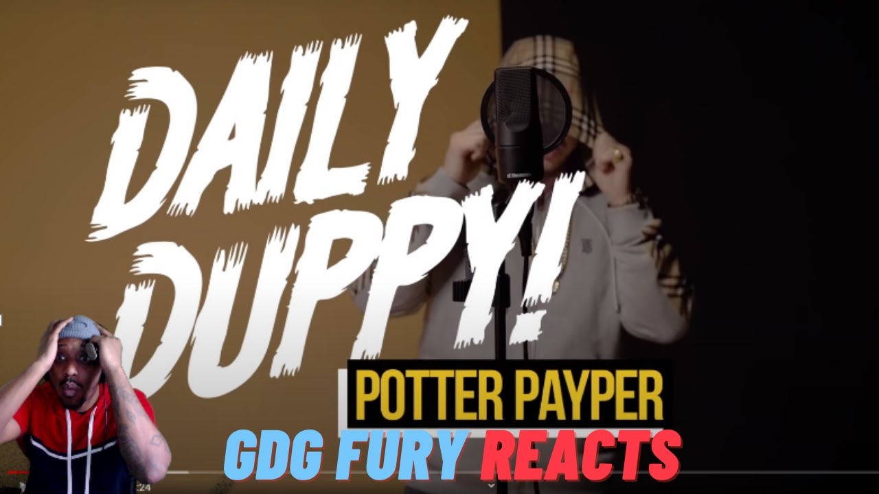 AMERICAN Reacts to Potter Payper - Daily Duppy (GRM Daily) (reaction)