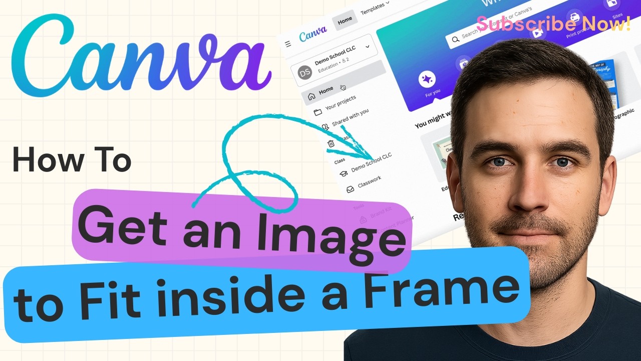 How to Get an Image to Fit in a Frame in Canva | Canva Tutorial 2026