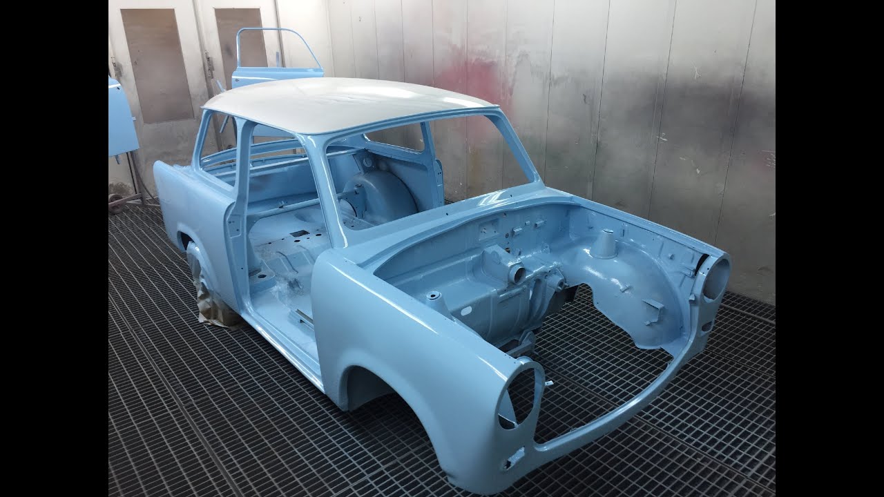 Trabant 601 festés/ painting 2/2