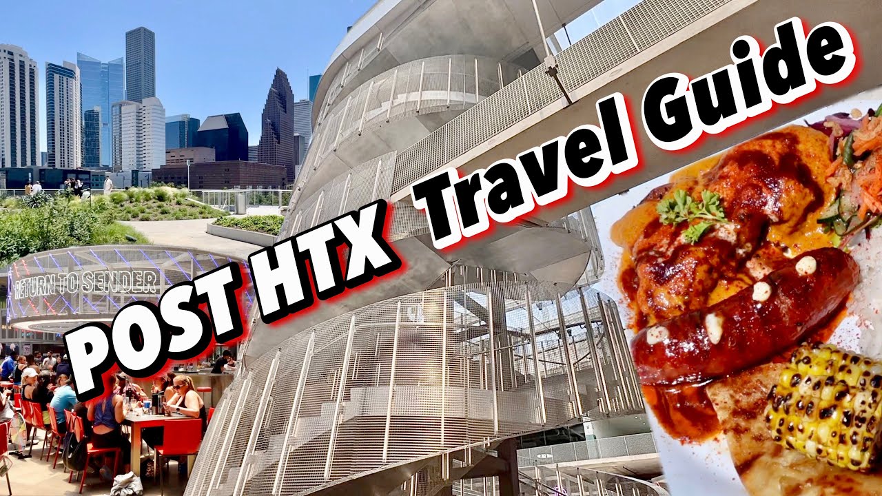 Houston's ONLY Rooftop Park! 🌞 POST Walking Tour, Skylawn, Food Market Review | Things To Do