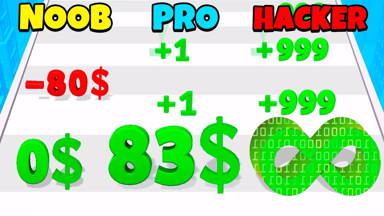 NOOB vs PRO vs HACKER - Digit Shooter