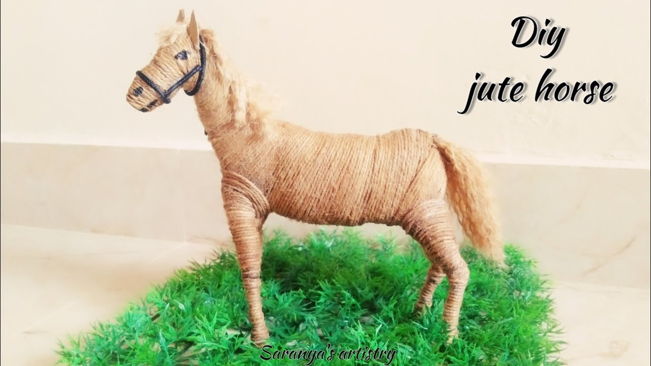 Horse craft/jute horse/Best out of waste/Home decorating ideas/Horse making/Horse showpiece/craft