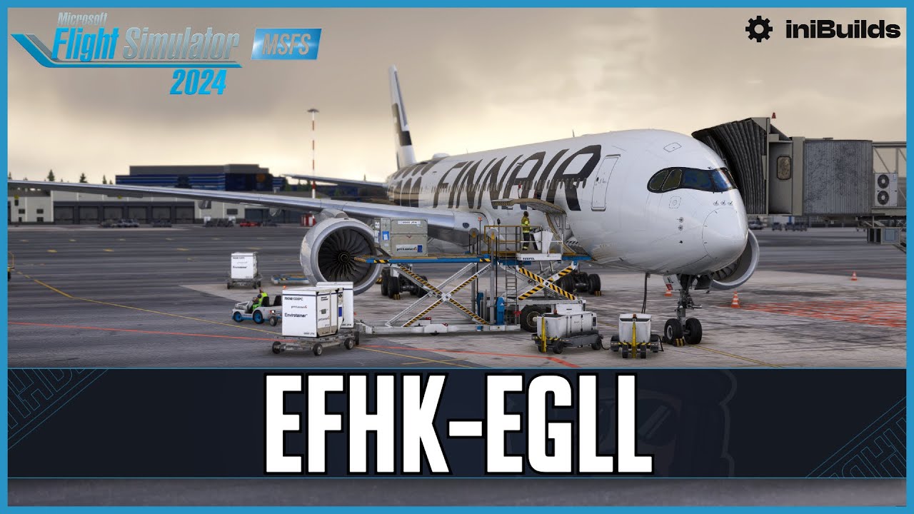 iniBuilds A350 for MSFS2024 | Real World Finnair OPS | Helsinki - London (LHR) | VATSIM