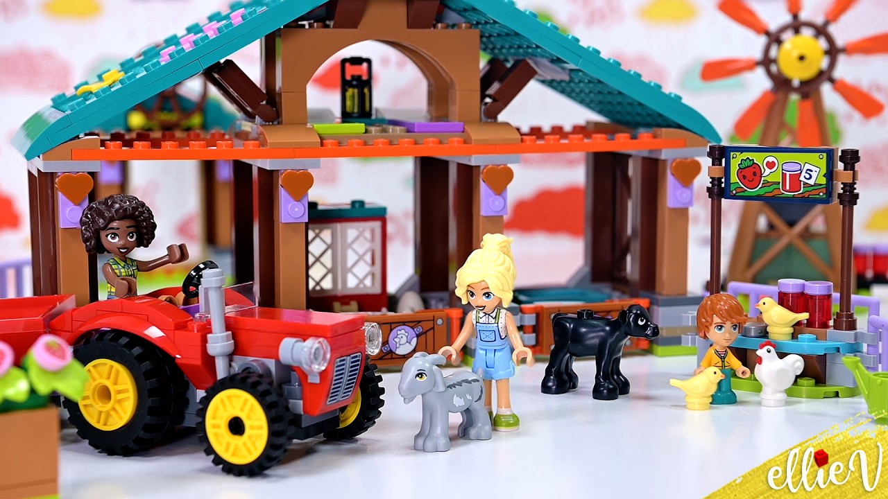 Look at all the wee baby animals 😍! LEGO Friends Farm Animal Sanctuary build & review