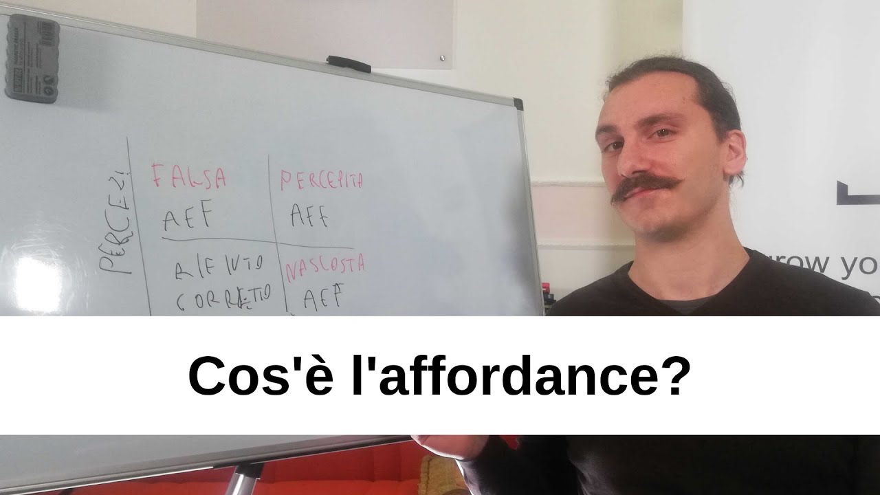 Che cos'è l'Affordance?