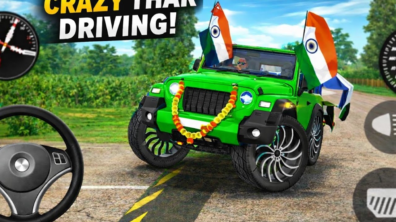 Modified Mahindra Thar😈Games:Indian Green  Thar (Gadi Wala Games) Car Game Android Game - #2026
