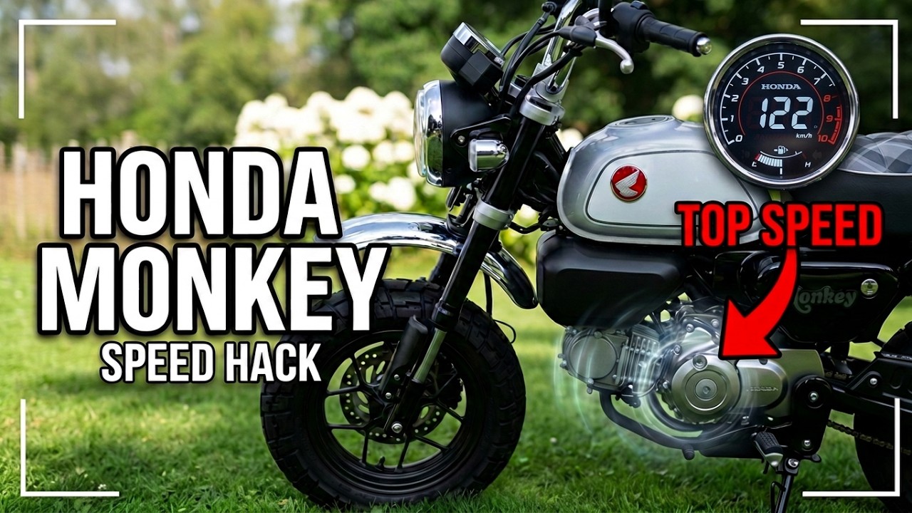 Honda Monkey Easy Speed Hack | How fast will it move?! #hondamonkey #hondamonkey125 #monkey