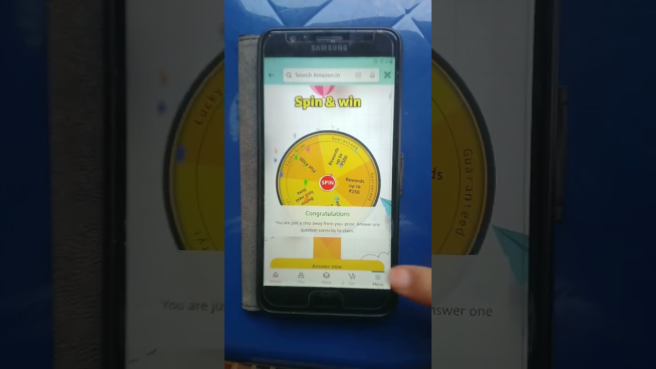 Amazon Spin and Win/ Amazon Pay balance/ Play and win Exciting rewards