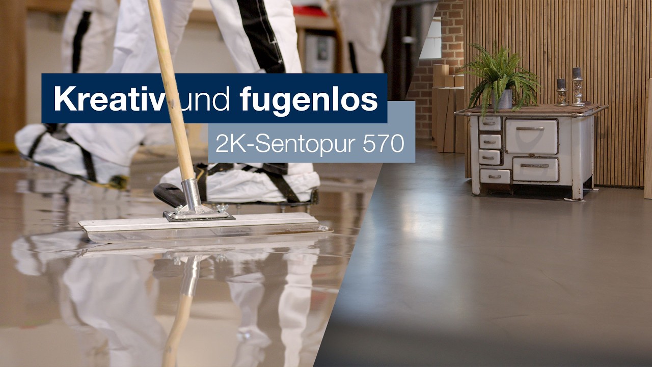 Kreative Bodenbeschichtung mit 2K-Sentopur 570 – fugenlos und individuell