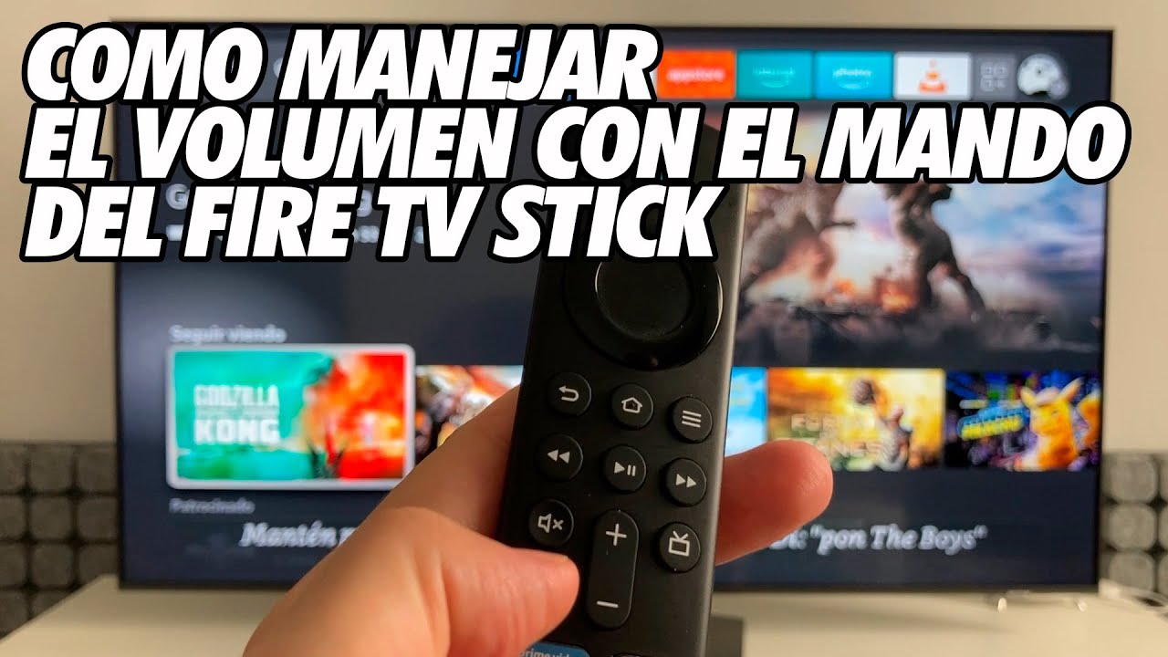 Como Manejar el Volumen con el Mando del Amazon Fire TV Stick