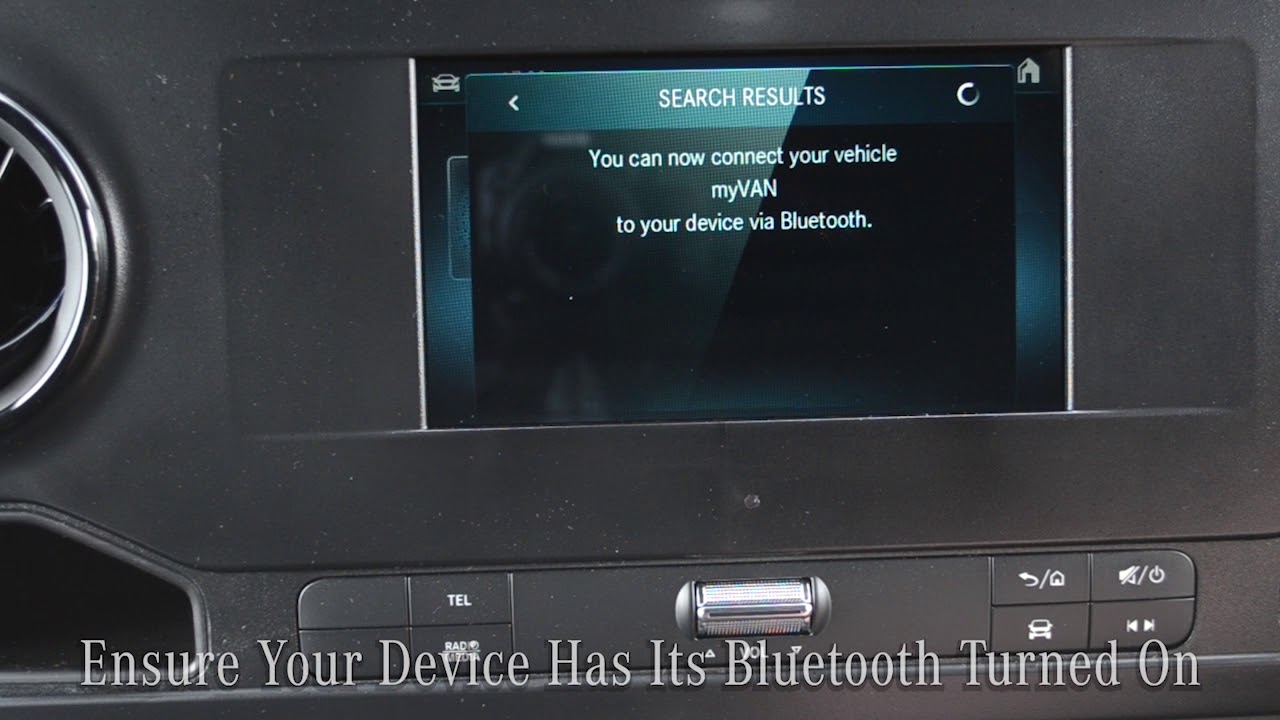 Pairing Bluetooth to a Mercedes-Benz Sprinter