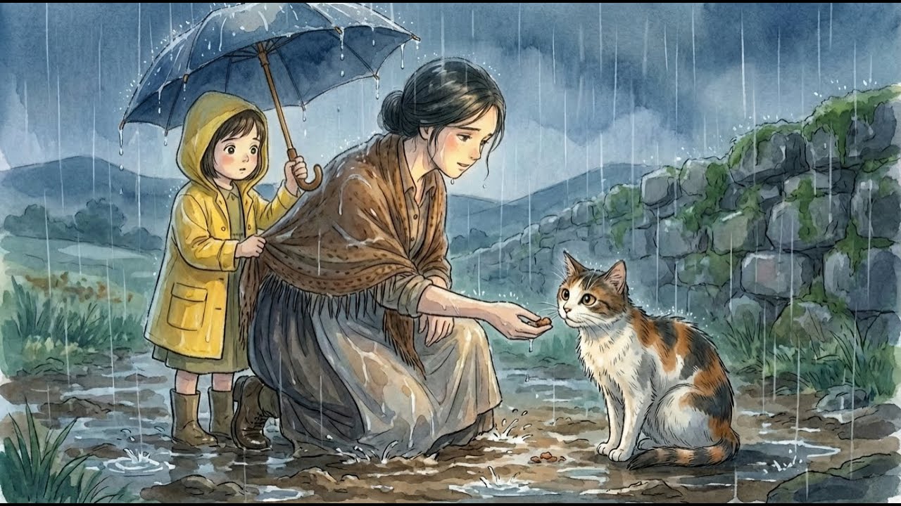 A Rainy Night Rescue 🌧️  Cozy Ghibli Style ASMR