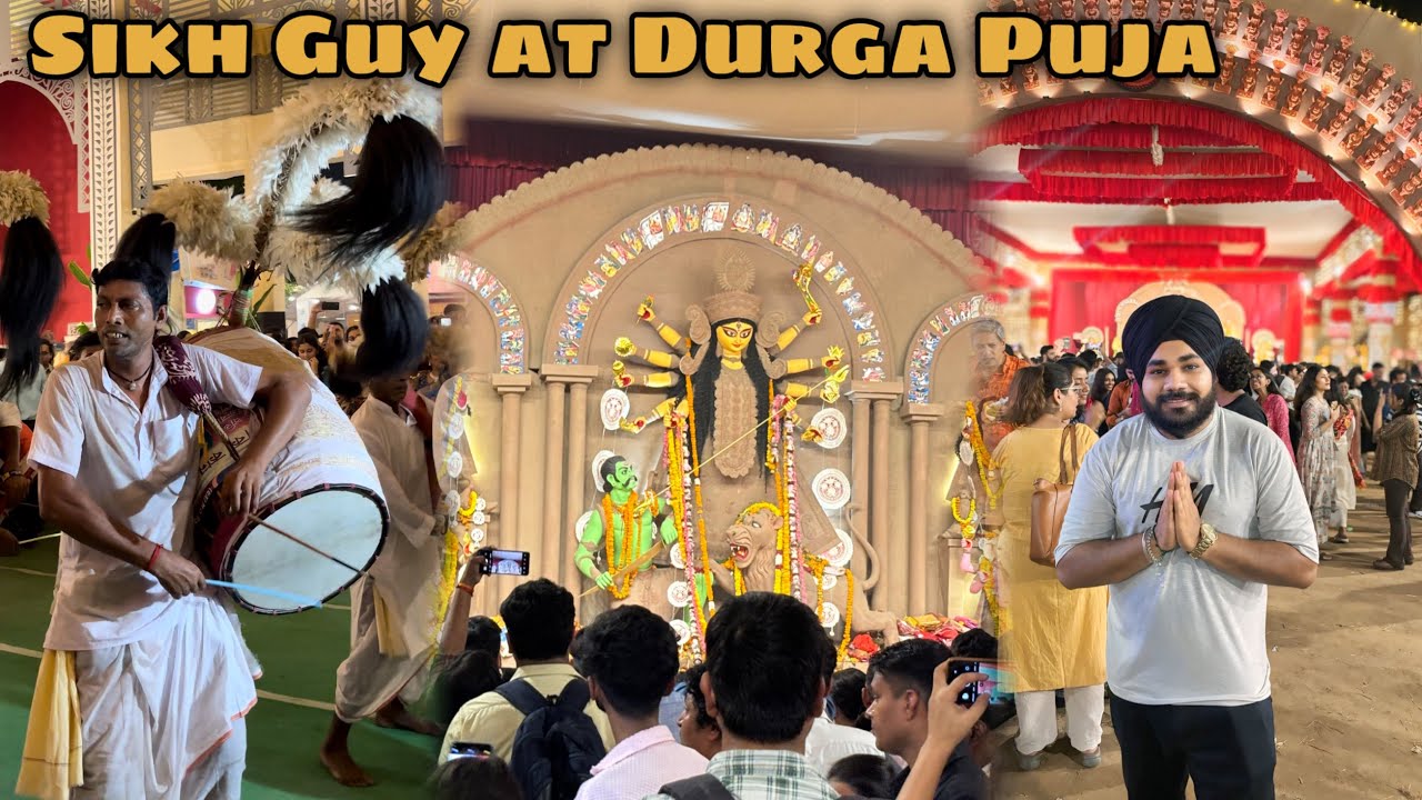 Grand Celebration of Durga Puja 2025 | CR Park Delhi | My First Experience as a Sikh