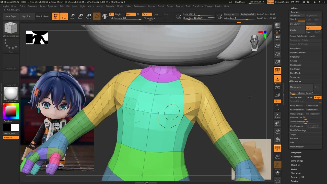中國科大 2025_03_31 上課側錄 (zbrush)