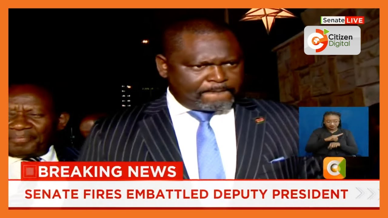 Senators react after Impeaching Deputy President Rigathi Gachagua
