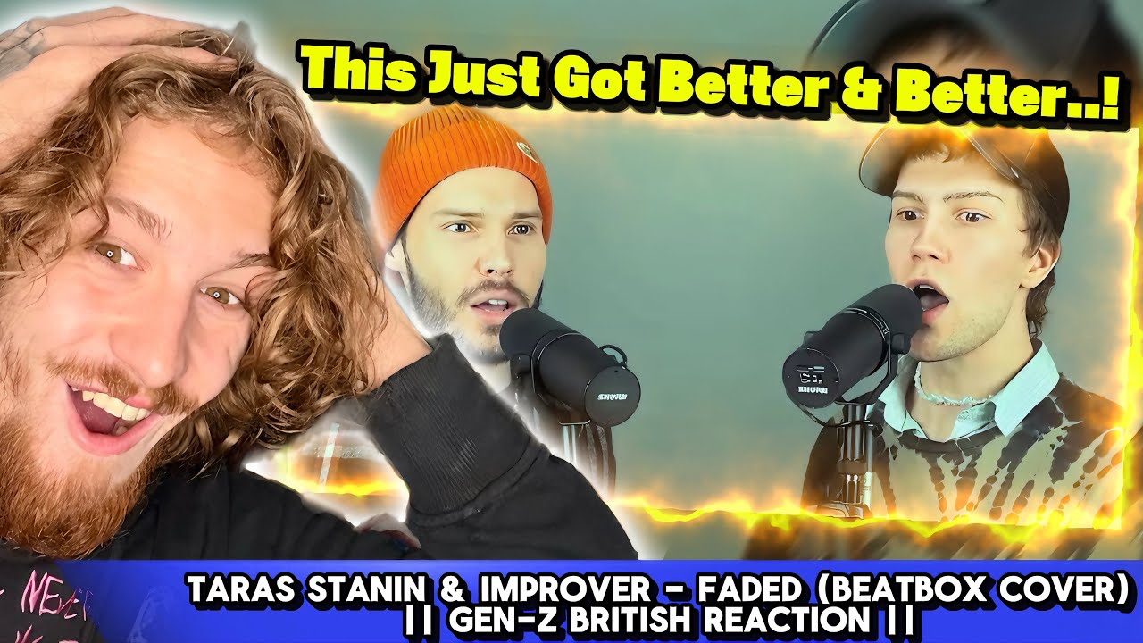 Это всё безумие!..! || Тарас Станин и Improver - Faded (Beatbox Cover) || Британская реакция ||